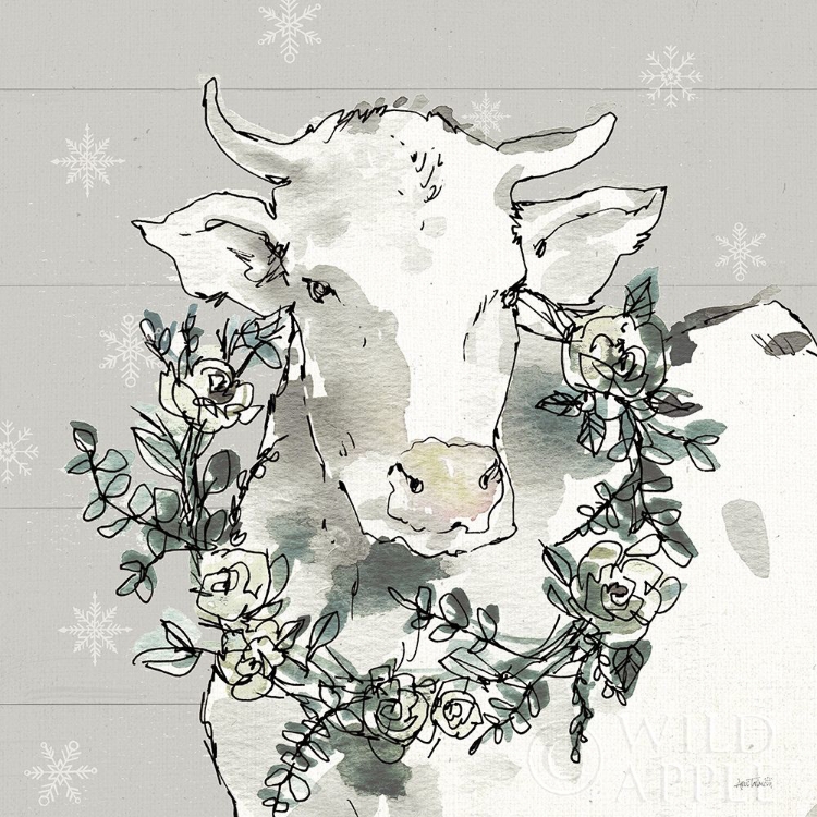 Picture of MODERN FARMHOUSE XII SNOWFLAKES