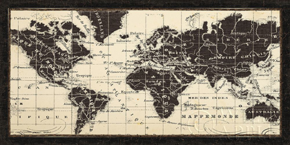 Picture of OLD WORLD MAP PARCHMENT