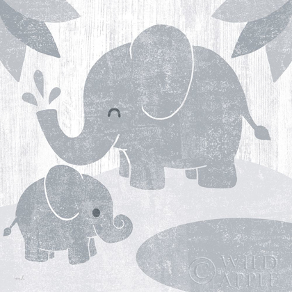 Picture of SAFARI FUN ELEPHANT GRAY NO BORDER