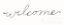 Picture of WELCOME ON WHITE
