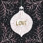 Picture of JOLLY HOLIDAY ORNAMENTS LOVE METALLIC