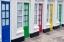 Picture of COLORFUL DOORS IN ST IVES. CORNWALL, ENGLAND.