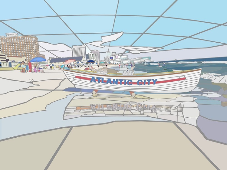 Picture of  ATLANTIC CITY BEACH VISTA SCENE
