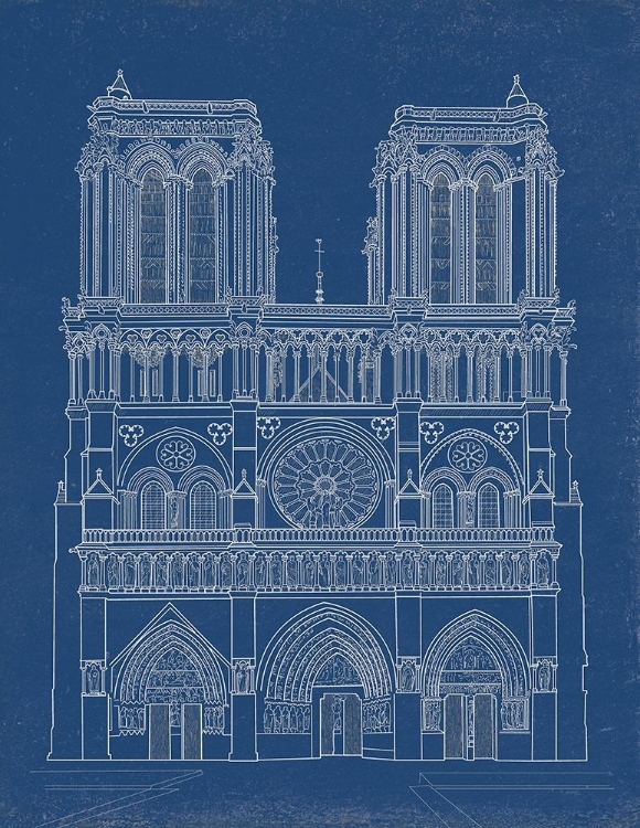 Picture of NOTRE DAME CATHEDRAL BLUEPRINT