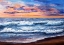 Picture of SUNSET OVER OCEAN