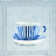 Picture of LOVELY BLUE STRIPED TEA CUP