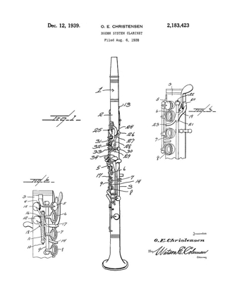 Picture of CLARINET DIAGRAM