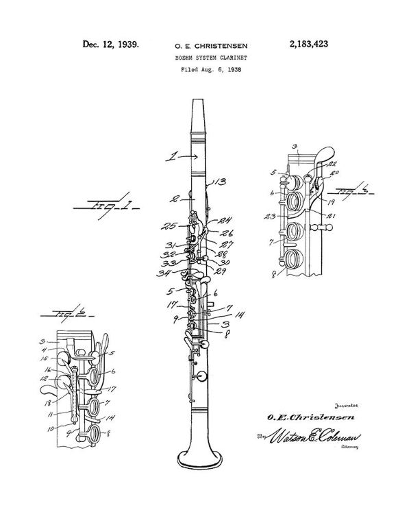 Picture of CLARINET DIAGRAM