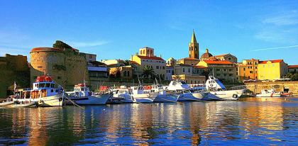 Picture of ALGHERO-SUNRISE-PANORAMA-PORT