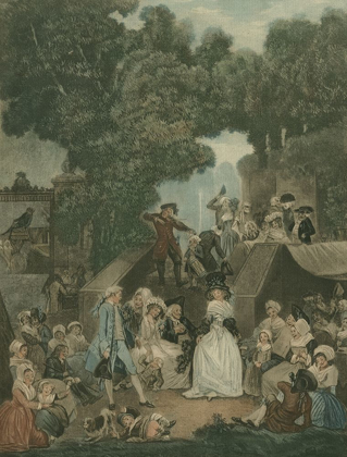 Picture of DETAIL EIGHTEENTH CENTURY PARTY IN THE GARDEN OF THE FRENCH CASTLE