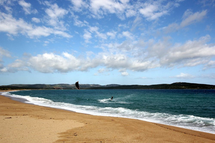 Picture of KITE SURF IN THE SARDINIAN SEA UNDER A CLOUDY SKY