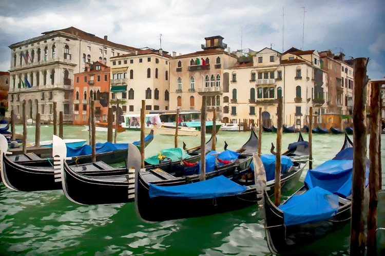 Picture of MOORED GONDOLAS