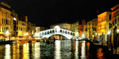 Picture of RIALTO BRIDGE AT NIGHT