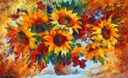 Picture of SUNNY SUNFLOWERS