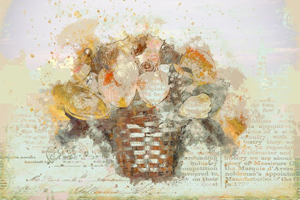 Picture of BASKET OF FLOWERS I