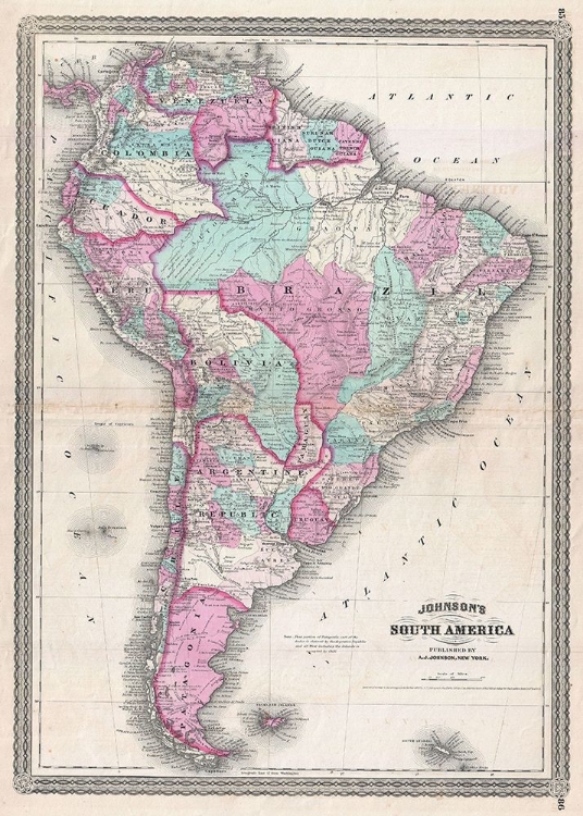 Picture of 1870_JOHNSON_MAP_OF_SOUTH_AMERICA_