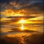 Picture of FOOTSTEPS  BENEATH THE SUNSET I 