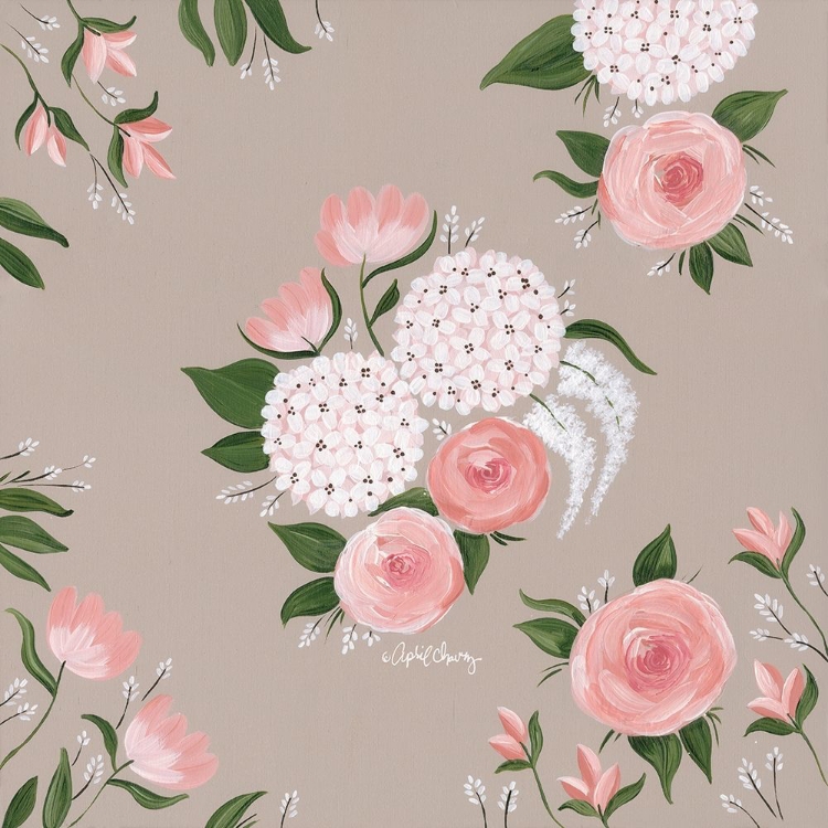 Picture of PINK AND WHITE FLORAL   