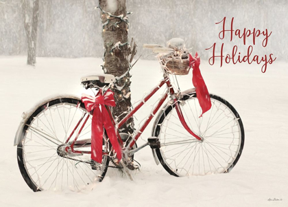Picture of HAPPY HOLIDAYS SNOWY BIKE 