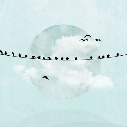 Picture of BIRDS ON A LINE I