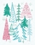 Picture of MERRY CHRISTMASTIME TREES VINTAGE