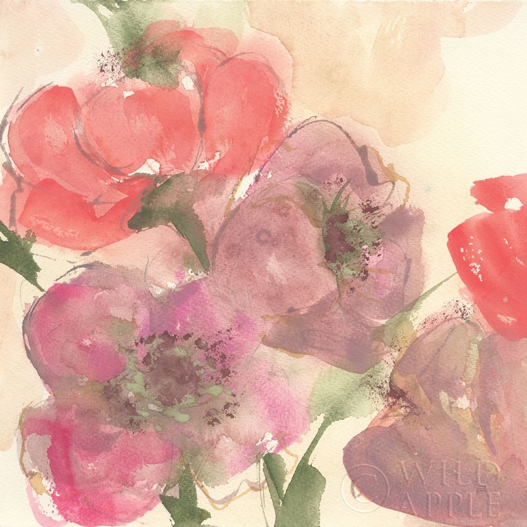 Picture of CORAL BLOOMS II DARK GREEN