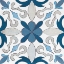 Picture of GYPSY WALL TILE 14 BLUE GRAY
