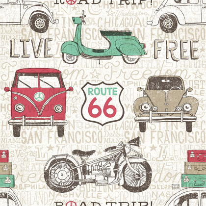 Picture of AMERICAN ROAD TRIP PATTERN I