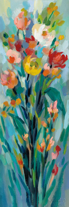 Picture of TALL BRIGHT FLOWERS I