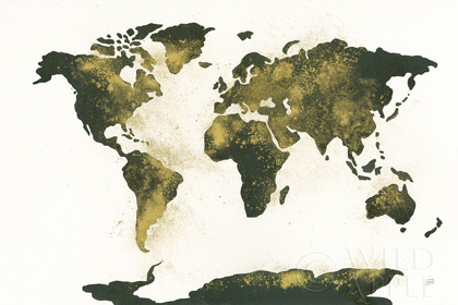 Picture of WORLD MAP GOLD DUST