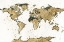 Picture of WORLD MAP GOLD LEAF