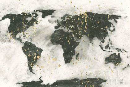 Picture of WORLD MAP GOLD SPECKLE