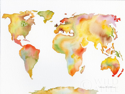 Picture of WATERCOLOR WORLD MAP