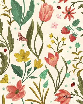 Picture of SPRING BOTANICAL PATTERN IB