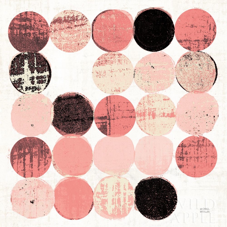Picture of DOTS II SQUARE II PINK BLACK