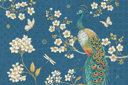 Picture of ORNATE PEACOCK II BLUE