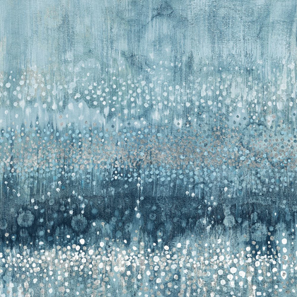 Picture of RAIN ABSTRACT III BLUE SILVER