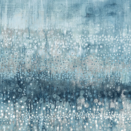 Picture of RAIN ABSTRACT IV BLUE SILVER