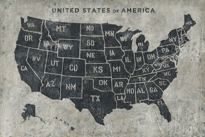 Picture of GRUNGE USA MAP