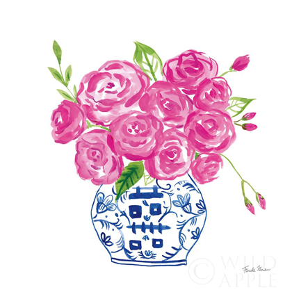 Picture of CHINOISERIE ROSES ON WHITE II