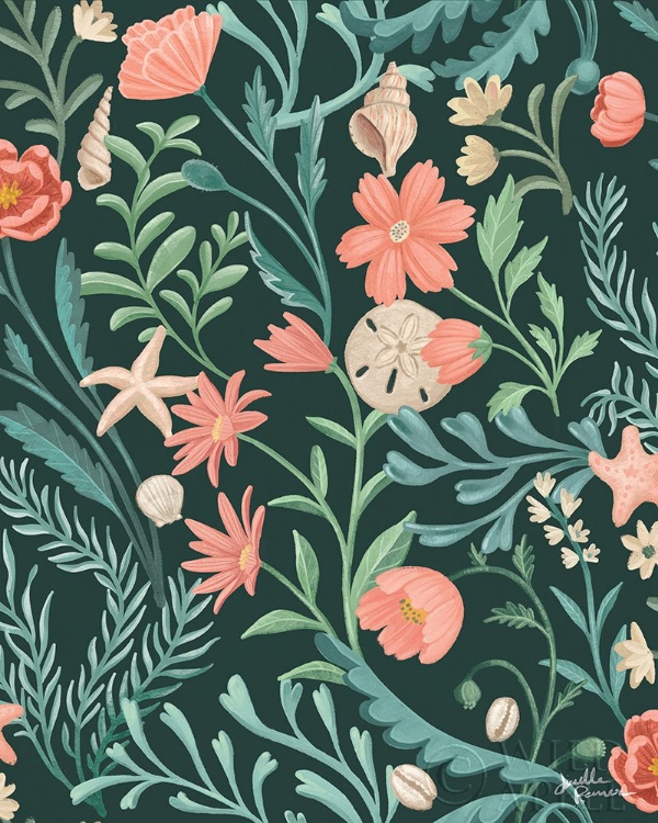 Picture of SEASIDE BOTANICAL PATTERN IB