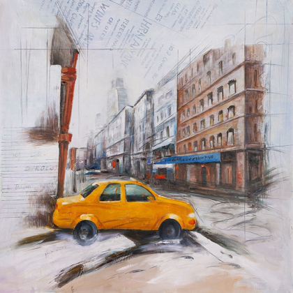 Picture of TAXI IN THE STREET SKETCH