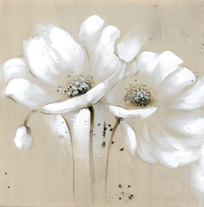 Picture of WHITE ABSTRACT WILD FLOWERS