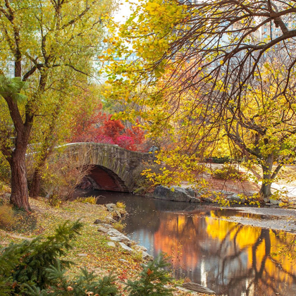 Picture of GAPSTOW BRIDGE IN AUTUMN-CENTRAL PARK-NEW YORK CITY