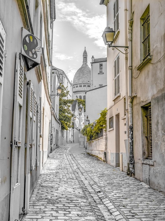 Picture of COBBLED STREET-MONTMARTRE-PARIS