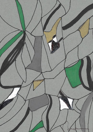 Picture of ABSTRACT GREY AND GREEN