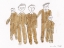 Picture of GROUP OF FIVE MEN IN BROWN SUITS AND HAT