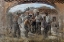 Picture of MURALES MEN PLAYING TRADITIONAL SARDINIAN GAMBLING MORRA