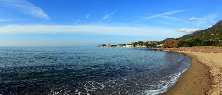 Picture of RELAXING VIEW ON THE SHORE AND ANCIENT WATCH TOWER