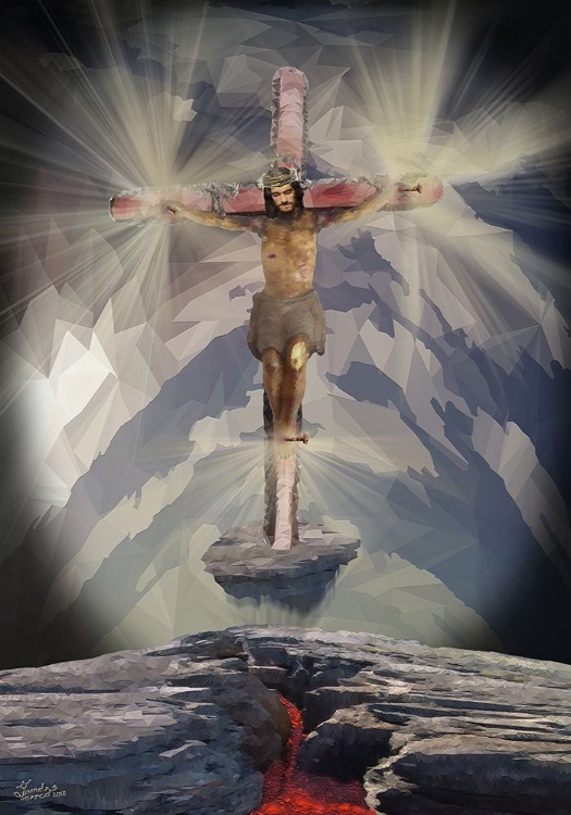 Picture of CONTEMPORARY MAJESTIC CRUCIFIED JESUS 